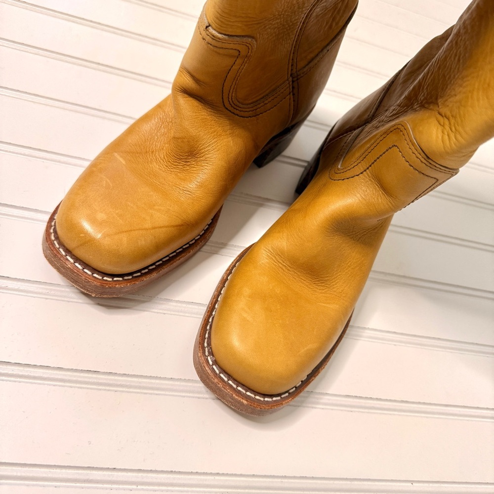 Frye Campus Boots Banana 7 - Picture 6 of 7